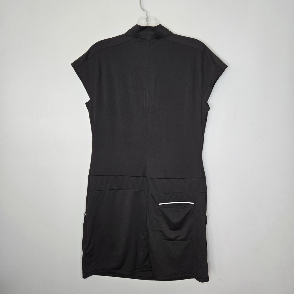 New Adidas Golf Zip Dress W Shorts 2 Pieces Womens Size 10 NWT Black Performance - Picture 4 of 8